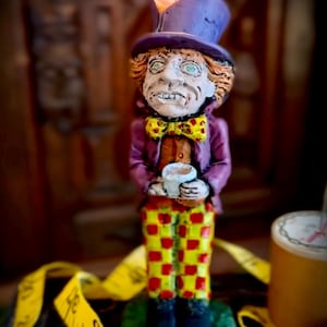Mad Hatter Beeswax Candle: Alice in Wonderland Tea Party Decor