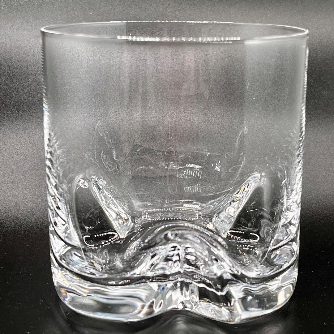 Mid Century Modern Crystal Old Fashioned, Rocks, Glasses by Kosta Boda