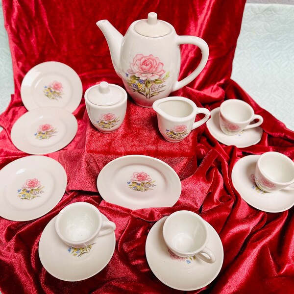 Vintage Childrens Tea Set Made in Japan Etsy