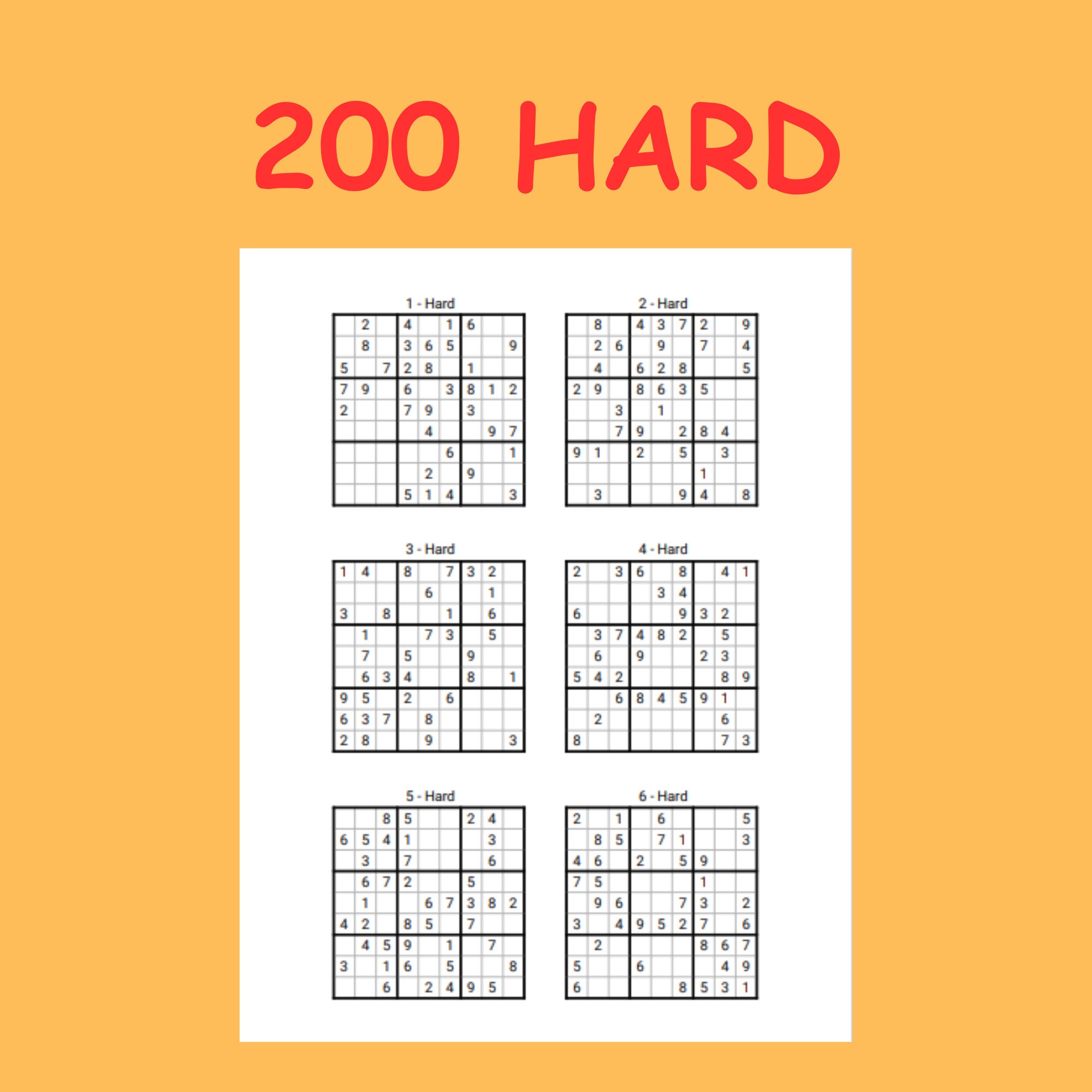 Sudoku - 1000 Puzzles for Adults - | 1000 Printable Sudoku Puzzles ...