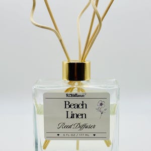 Beach Linen Reed Diffuser: Phthalate-Free Home Fragrance