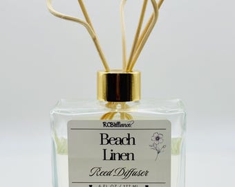 Beach Linen Reed Diffuser: Phthalate-Free Home Fragrance