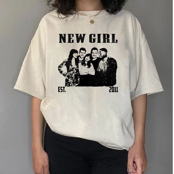 Chemise New Girl, New Girl Tee, New Girl T-Shirt, New Girl Movie, Chemise Unisexe, Movie Crewneck, Sweat-shirt tendance, Chemise de film, Sweatshirt Hommes