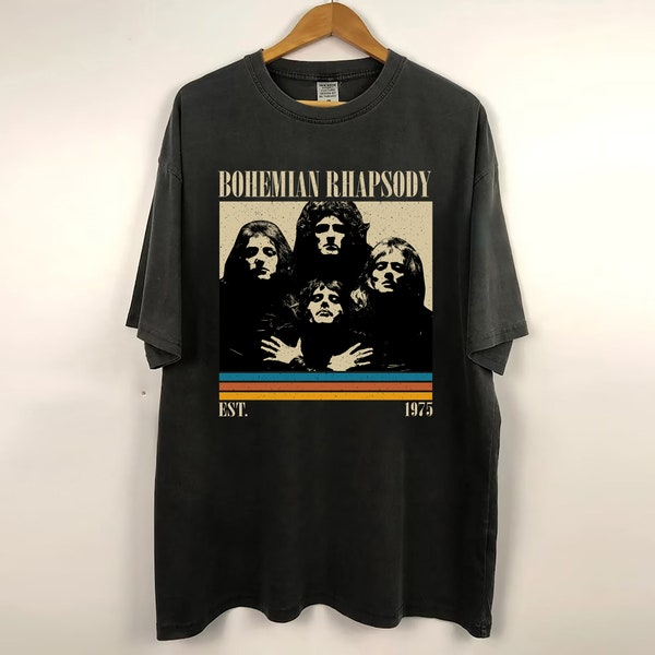 Koningin Boho Rhapsody Lyrics Shirt, Queen Music, Queen Band Shirt, Muziek Shirt, Song Shirt, Vintage Shirt, Geschenken voor hem