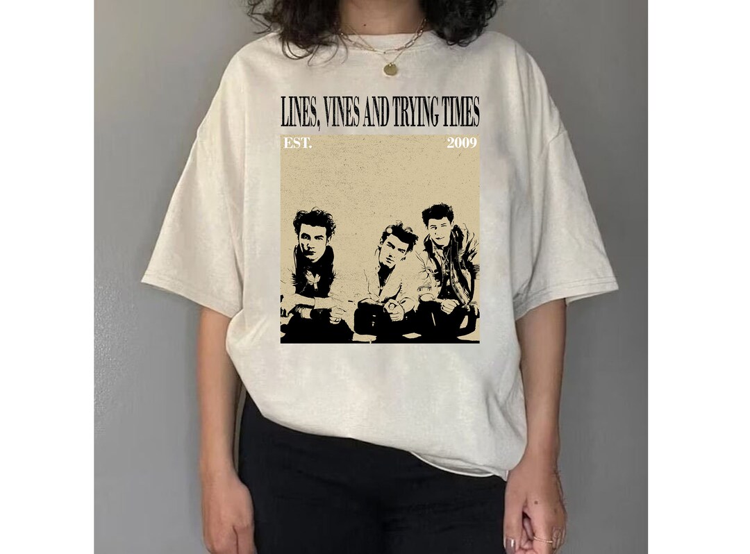 Vintage Lines Vines and Trying Times Tshirt Lines Vines and Etsy UK