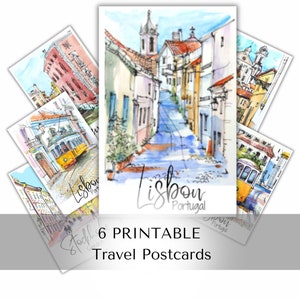 Travel Postcards Printable