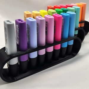 3D Printed Desk Organizer Holder or Stand for Stabilo Boss Highlighter Set | Set of Three |  Holds 24 Highlighters/Markers