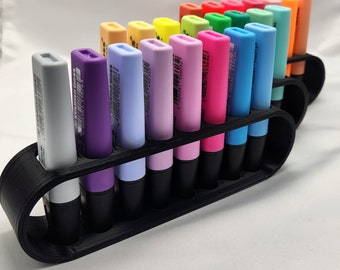 3D Printed Desk Organizer Holder or Stand for Stabilo Boss Highlighter Set | Set of Three |  Holds 24 Highlighters/Markers
