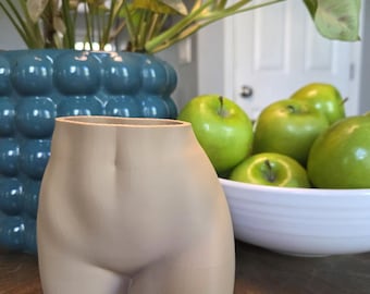 Female Figure Vase | Modern Art Planter, Bookshelf Decor