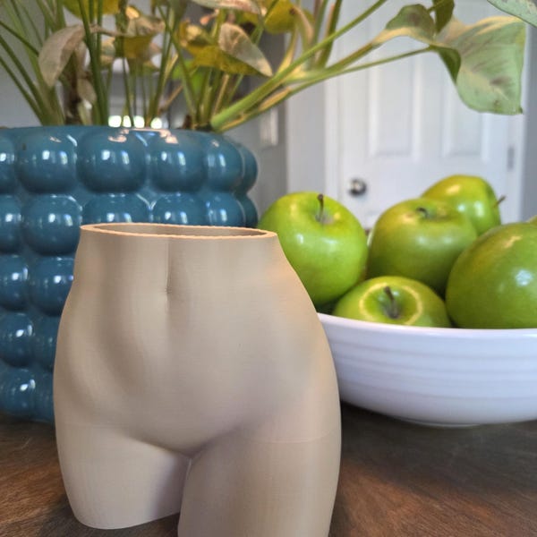 Vrouwelijke figuurvaas | Planter voor moderne kunst, boekenplankdecor