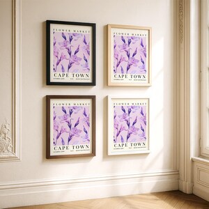 Cape Town Flower Market Poster Floral Print Gladiolus Wall Art PRINTED on Luxury Paper immagine 7