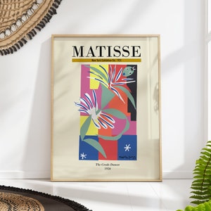 Henri Matisse 'The Creole Dancer' 1950 Art Print – Colorful Mid-Century Modern Wall Art Poster