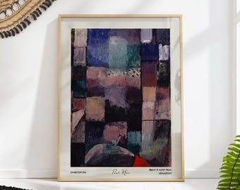 Paul Klee Print: Hammamet Abstract Expressionist Art, Modernist Poster