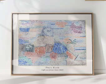 Paul Klee Abstract Art Print: Pastel Geometric Mid-Century Modern Decor