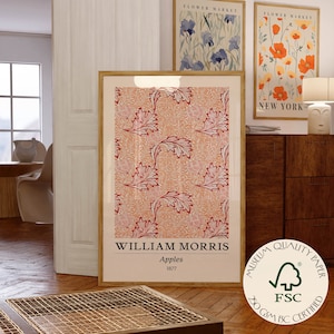 Apples William Morris Poster Flower Print Botanical Wall Art Original 1877 PRINTED on Luxury Paper