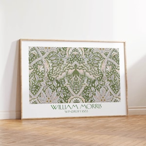 William Morris Print Windrush Flower Poster Landscape Botanical Wall Art Original 1883 PRINTED on Luxury Paper