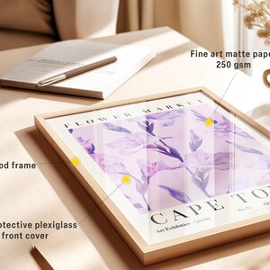Cape Town Flower Market Poster Floral Print Gladiolus Wall Art PRINTED on Luxury Paper immagine 12
