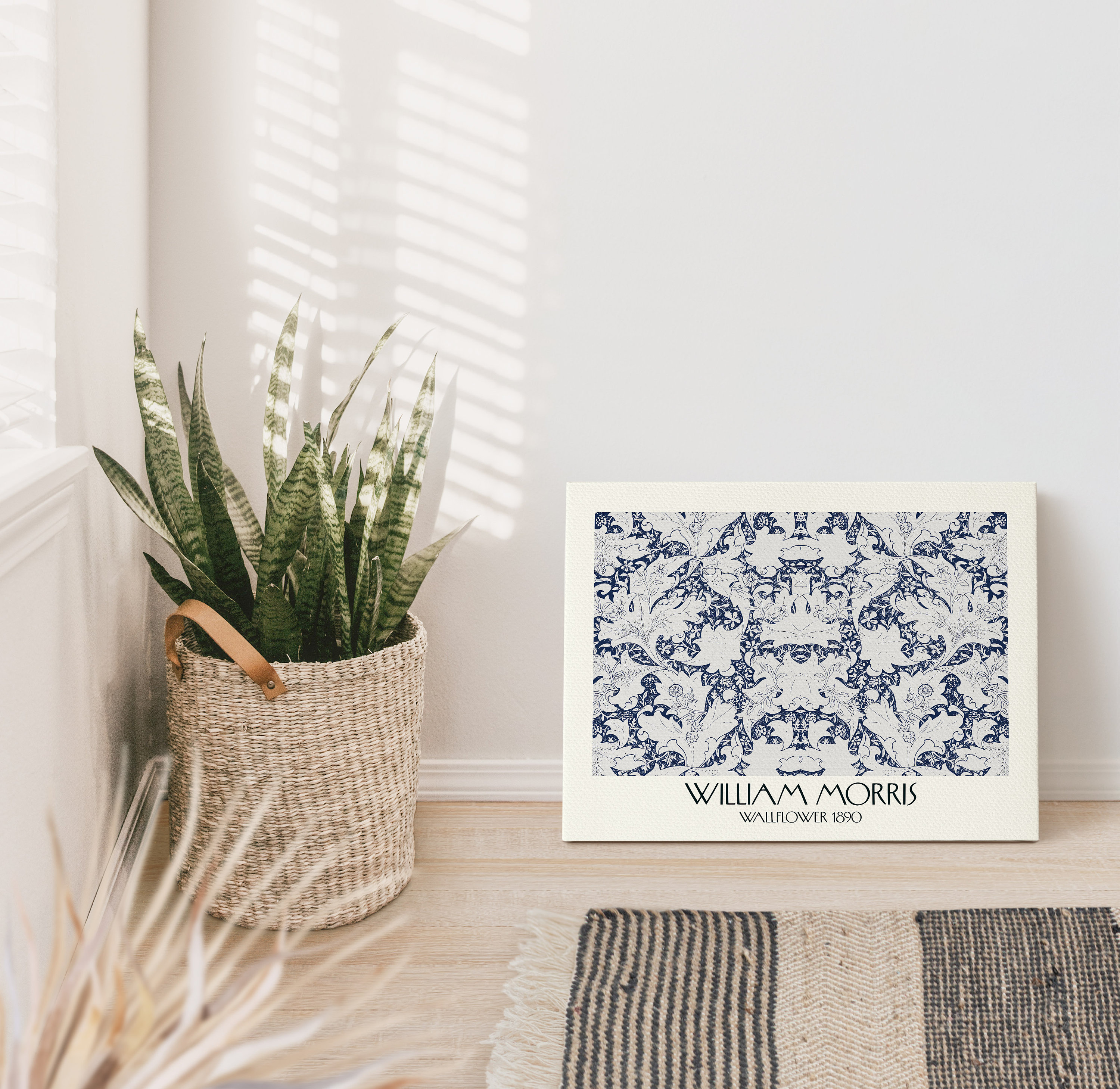 William Morris Canvas Print Wallflower Botanical Decor