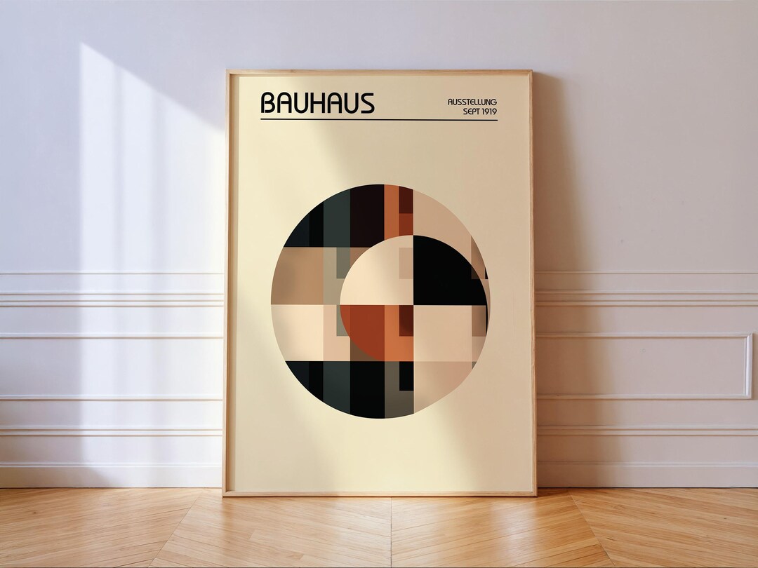 Bauhaus Art Print: Mid Century Modern Geometric Wall Art - Etsy