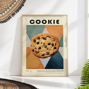 Cookie Decorative Kitchen Print Bauhaus Poster Vintage Decoration