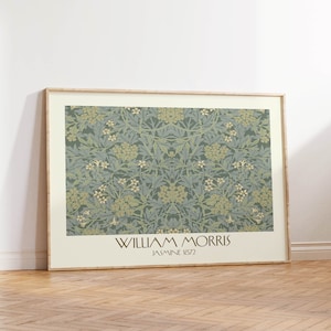 William Morris Print Jasmine Flower Poster Landscape Botanical Wall Art Original 1872 PRINTED on Luxury Paper