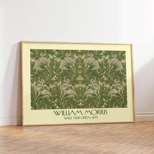 William Morris Print Wild Tulip Flower Poster Landscape Botanical Wall Art Original 1875 PRINTED on Luxury Paper