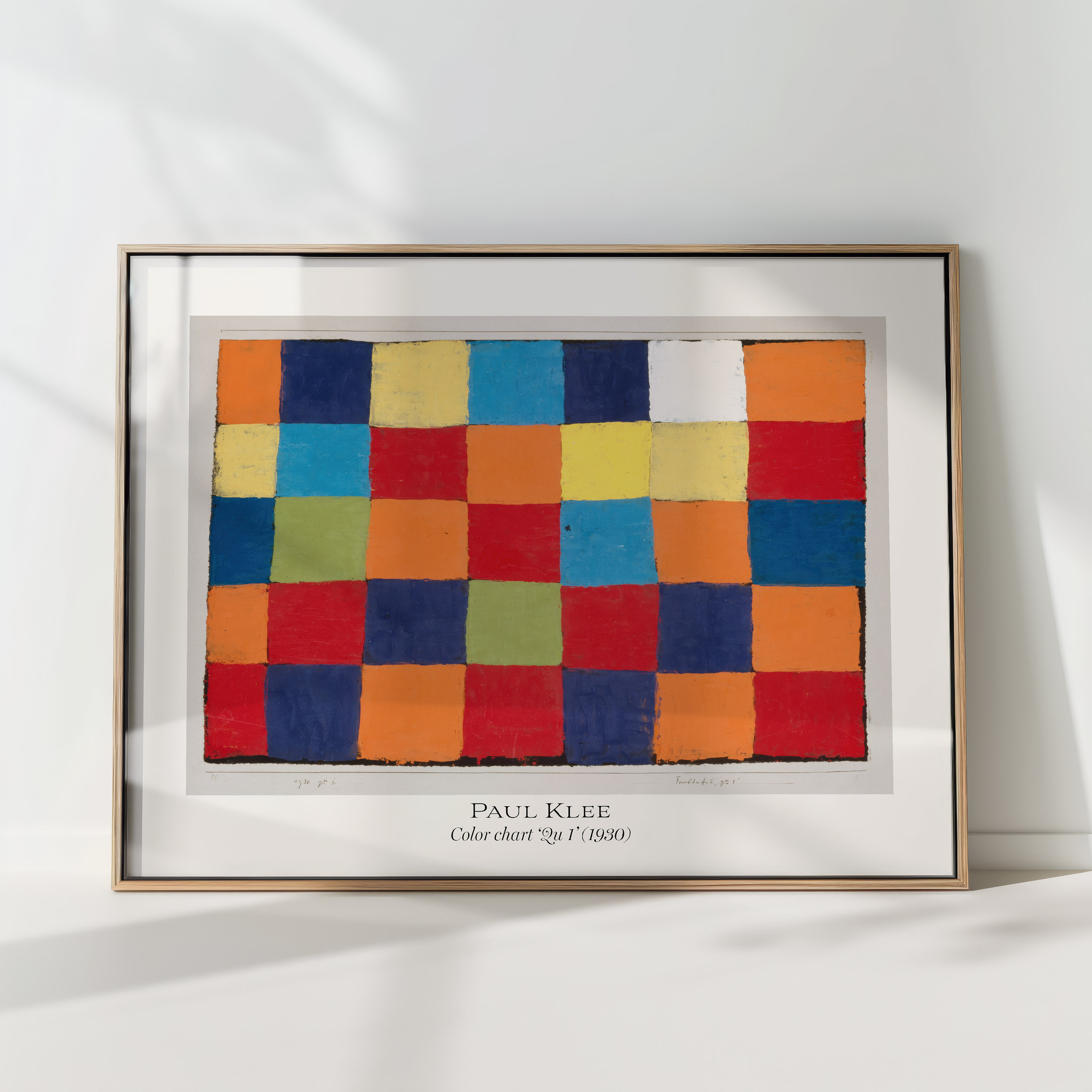 Paul Klee Art Print Bauhaus Poster Color Chart Original 1930