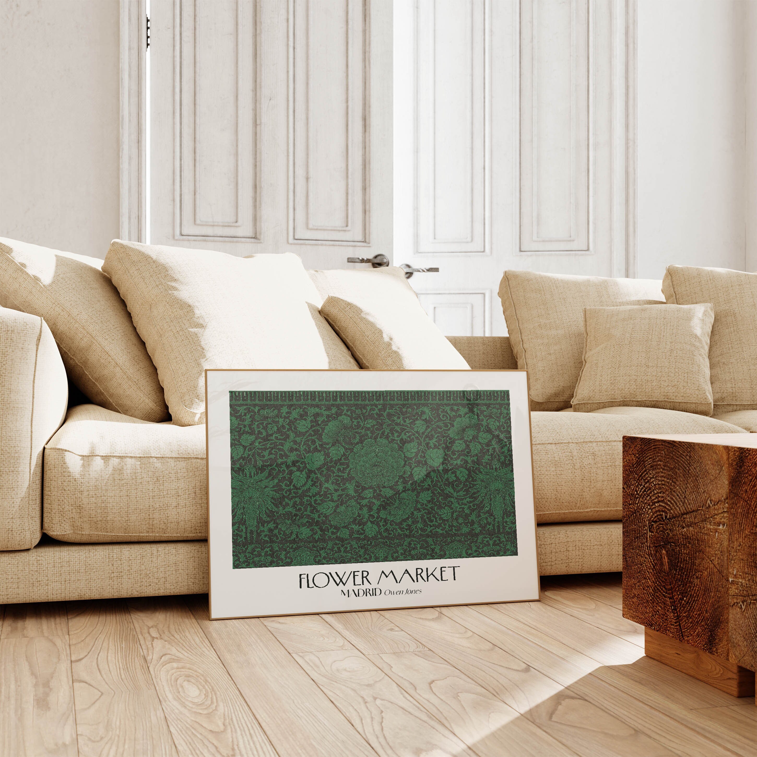 Madrid Flower Market Poster: Vintage Floral Botanical Print