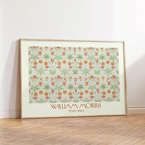 William Morris Print Daisy Flower Poster Landscape Botanical Wall Art Original 1864 PRINTED on Luxury Paper
