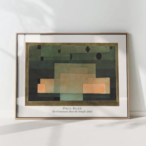 Paul Klee Firmament Above the Temple Poster, Bauhaus Abstract Wall Art, Modernist Geometric Print