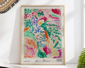 Henri Matisse La Japonaise Print - Colorful Impressionist Wall Art of Woman by Water