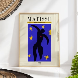 Abstract Extraterrestrial Matisse Poster Icarus Mid Century Modern Wall Art 1943 Exhibition PRINTED on premium paper