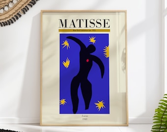Matisse Icarus Exhibition Poster: Mid-Century Modern Art Print