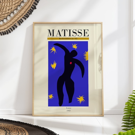 Matisse Icarus Exhibition Poster: Mid-century Modern Art Print - Etsy