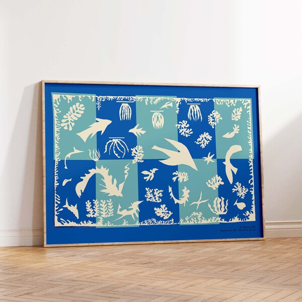 Matisse Affiche Polynésie La Mer 1946 Exposition IMPRIMÉE sur papier premium