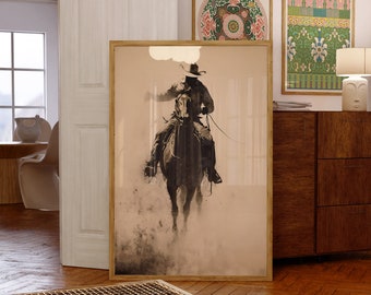 Bucking Bronco Print Rodeo Poster #1 PRINTED on Premium Paper