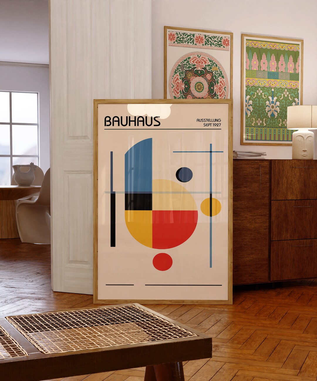 Bauhaus Exhibition Poster Minimalist Geometric Art Classic Modern Art ...