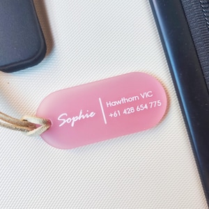 Personalized Acrylic Luggage Tag: Custom Travel ID, Pet Portrait Gift