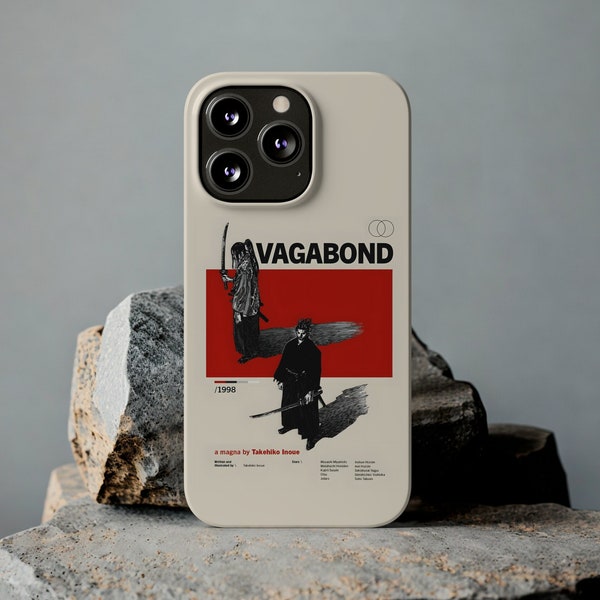 Vagabond Manga iPhone Case for iPhone 11-15 All Sizes - Miyamoto Musashi Phone Case