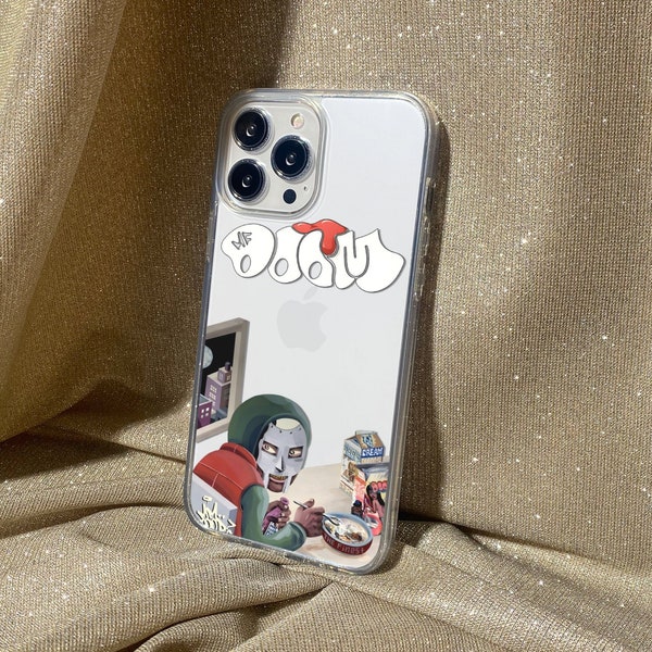 MF DOOM Clear Phone Case for iPhone 11-14 All Sizes