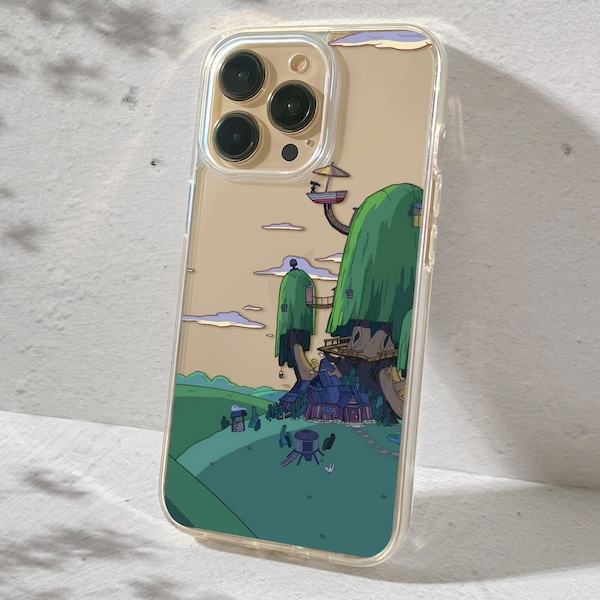 Adventure Time Clear Phone Case for iPhone 14 13 12 11 All Sizes