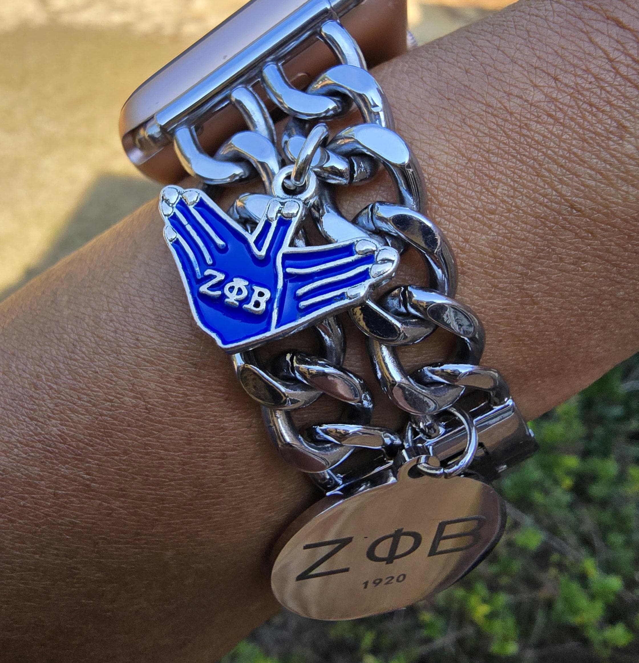 Zeta Phi Beta Galaxy Watch Band - Z Phi B Galaxy Watch Band - Zeta Galaxy Watch Band - Galaxy Watch Band - HBCU Galaxy Watch Band