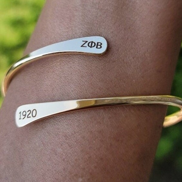 Zeta Phi Beta Bracelet - Zeta Bracelet - Sorority Bracelet -Z Phi Bracelet - Sorority Jewelry - Z Phi B Bracelet - 1920 Bracelet - Jewelry