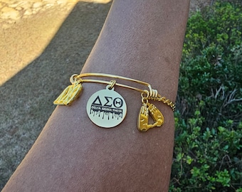 Delta Bracelet - 1913 - Delta Sigma Theta Bracelet - Sorority Bracelet - DST Bracelet - Divine Nine - Sorority Jewelry - HBCU