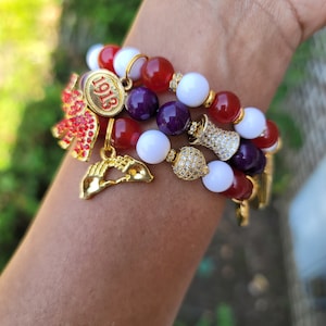 Delta Bracelet - Delta Sigma Theta Bracelet - Sorority Bracelet - DST Bracelet - Delta Girl Bracelet - Sorority Jewelry - HBCU Bracelet