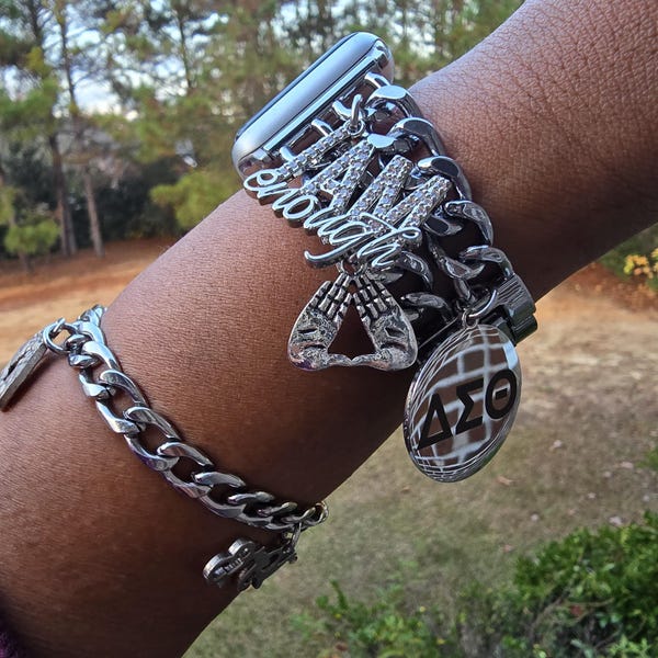 Delta Watch Band - Delta Sigma Theta Watch Band - Sorority Watch Band - DST Watch Band - Delta Apple Watch Band - Sorority Jewelry