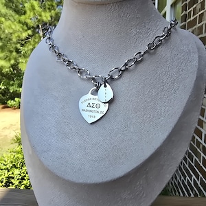 Delta Sigma Theta necklace- Sorority necklace - Delta Jewelry - Delta Sigma Theta gift - HBCU - Divine Nine Sororities
