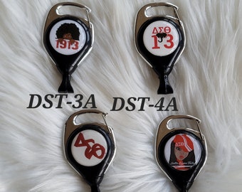 Delta Badge Reel - Delta Sigma Theta Badge Reel - Sorority Badge Reel - DST Badge Reel - Delta Badge Reel - Badge Reels