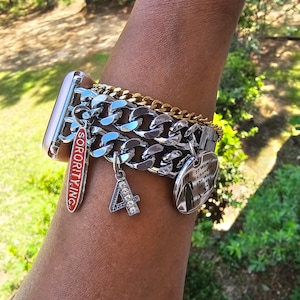 Delta Watch Band - Delta Sigma Theta Watch Band - Sorority Watch Band - DST Watch Band - Delta Apple Watch Band - Sorority Jewelry