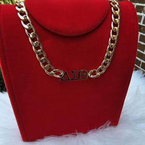 Delta Sigma Theta 8mm Cuban Link - Sorority Necklace - Delta Jewelry ...